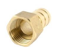 sourcing map Raccord Cannelé 1/2 BSP Femelle à 16mm Tuyau Barb Air Gaz tube rapide connecteur