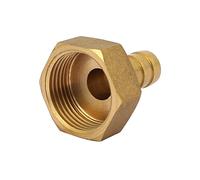sourcing map Raccord Cannelé 3/4BSP Femelle Filetage 12mm Tuyau Barbillon Tube Raccord Coupleur Connecteur Adaptateur