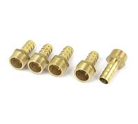 sourcing map Raccord Cannelé 3/8BSP Filetage mâle vers 10 mm Tuyau Barb Adaptateur droit Coupleur 5 pièces