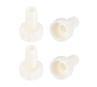 sourcing map Raccord Cannelé Tuyau ABS Coupleur 12mm Barbillon x G1/2 Femelle Filetage Tuyau Adaptateur Blanc 4Pcs