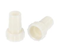 sourcing map Raccord Cannelé Tuyau ABS Coupleur 16mm Cannelé x G1/2 Femelle Filetage Tuyau Adaptateur Blanc 2Pcs