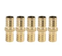 sourcing map Raccord Cannelé tuyau enlaiton de 19 mm raccord droit Union pour Air eau gazole 5 pièces