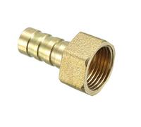 sourcing map Raccord de tuyau cannelé en laiton 10 mm x G3/8 BSPP femelle