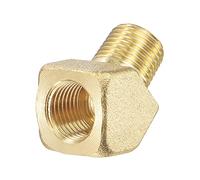 sourcing map Raccord de tuyau coudé en laiton 1/8 NPT mâle vers femelle 45 degrés