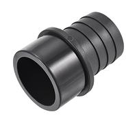 sourcing map Raccord de tuyau en PVC cannelé 52 mm x 63 mm OD robinet droit adaptateur de tuyau raccord rapide, noir
