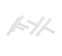 sourcing map 4 pcs 3mm plastique flexible tuyau raccordement T Joiner raccord tube eau