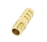 sourcing map Raccord tuyau cannelé 10mm 1/8 BSP Droit Pneumatique Tuyau D'air Barb Coupleur Brass Tone