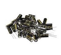 sourcing map Radial Condensateur électrolytique 1000uF 16V 105°C Vie 2000H 8x16mm Noir 40pc