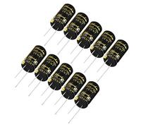 sourcing map Radial Condensateur électrolytique 1000uF 50V 105°C Vie 2000H 13x25mm Noir 10pc