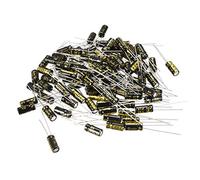 sourcing map Radial Condensateur électrolytique 47uF 35V 105°C Vie 2000H 5x11mm noir 100pc