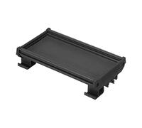 sourcing map Rail Montage DIN Support pour 100mm x 72mm PCB, Boîtier, Support, Noir