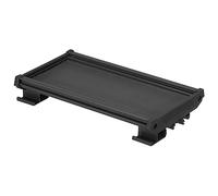 sourcing map Rail Montage DIN Support pour 210mm x 72mm PCB, Boîtier, Support, Noir