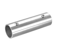 sourcing map Rail Tuyau Raccord 2 voies 100mm Longueur304 Inox Acier Droit Connecteur Polissage pour 25mm/1" OD Main courante Garde-corps