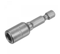 sourcing map Rapide-Change Écrou Empreinte Pointe 1/4" Hexagonal Tige 7mm Magnétique Écrou Régleur Forage Pointes 1.89" Longueur Métrique