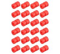 sourcing map RC Anti Vibration Caoutchouc Billes pour RC F4 F7 Vol Contrôleur M2x6.6mm Choc Absorption Balles (Rouge), Paquet de 24