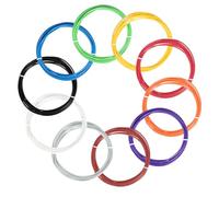 sourcing map Recharges de filament pour stylo 3D, 10 couleurs de filament ABS de 1,75 mm, 3 m de chaque couleur, 30 m au total, pour recharge de stylo à dessin 3D
