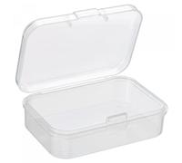 sourcing map Récipient de Stockage Transparent avec Couvercle à charnière 65x45x20mm Boîte rectangulaire en Plastique pour Perles Art Artisanat 8Pcs