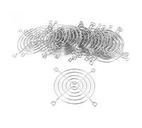 sourcing map refroidisement Ventilateur Grille Métal Doigt Garde 80mm x 80mm pour 80mm x 80mm Boîte Ordinateur Paquet de 20