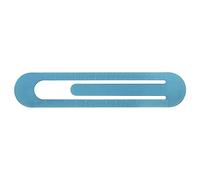 sourcing map Règle Droite De 13 Cm Avec Clip Marque-Page Pour Étude Bleu | Outil De Mesure, Échelle Métrique En Alliage, Graduations Des Deux Côtés, Lecture En ureau