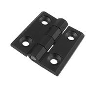 sourcing map Renforcé Aluminium Porte Roulement Charnière, 50mm x 50mm, Noir