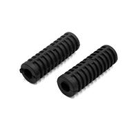 sourcing map 2Pcs Repose-Pied antidérapant Caoutchouc Pédale Couvercle Noir Peg Coque Moto