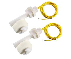sourcing map Réservoir Piscine Eau Niveau Capteur Angle Droit Flotteur Interrupteur 2Pcs