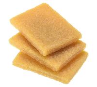 sourcing map Résidu Gomme Caoutchouc Ciment Gomme, 6 Paquet 70x50x10mm Rectangle Remover Nettoyage Outil pour Retrait Adhésif Papier Plastique, Jaune