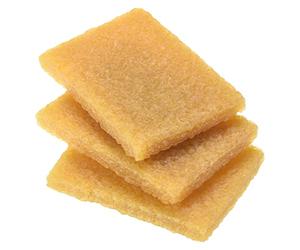 sourcing map Résidu Gomme Caoutchouc Ciment Gomme, 6 Paquet 70x50x10mm Rectangle Remover Nettoyage Outil pour Retrait Adhésif Papier Plastique, Jaune