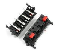 sourcing map Ressort (2 et 4 bornes Haut-Parleur Rouge/Noir 64 x 25 mm