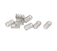 sourcing map Ressort de Compression 0.3mmx3mmx5mm 304 Acier Inoxydable Argenté 10pcs