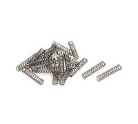 sourcing map Ressort de Compression 0.5mmx4mmx20mm 304 Acier Inoxydable Argenté 20pcs