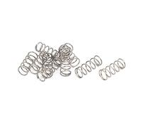 sourcing map Ressort de Compression 0.5mmx6mmx15mm 304 Acier Inoxydable Argenté 10pcs