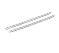 sourcing map Ressort de Compression 0.6mmx10mmx305mm 304 Acier Inoxydable Argenté 2pcs