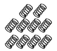 sourcing map Ressort de Compression 1.2mm Fil Diamètre, 12mm OD, 20mm Libre Longueur Ressort Acier Extension Ressort Noir 10Pcs