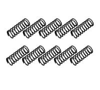 Sourcing Map Ressort de Compression 1.2mm Fil Diamètre, 12mm OD, 30mm Libre Longueur, Acier Extension Noir 10Pcs
