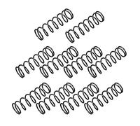sourcing map Ressort de Compression 1.2mm Fil Diamètre, 14mm OD, 45mm Libre Longueur Ressort Acier Extension Ressort Noir 10Pcs