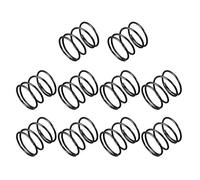 sourcing map Ressort de Compression 1.2mm Fil Diamètre, 19mm OD, 20mm Libre Longueur Ressort Acier Extension Ressort Noir 10Pcs