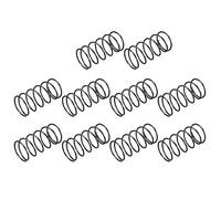 sourcing map Ressort de Compression 1.2mm Fil Diamètre, 20mm OD, 40mm Libre Longueur Ressort Acier Extension Ressort Noir 10Pcs