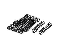 Sourcing Map Ressort de Compression 1.2mm Fil Diamètre, 9mm OD, 35mm Libre Longueur, Acier Extension Noir 10Pcs