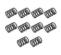 sourcing map Ressort de Compression 1,2mmFil Diax12mmODx15mm L Noir 10Pcs | Ressort Acier Extension, 1,2mm Fil Diamètre, 12mm OD, 15mm Libre Longueur