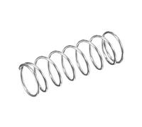 sourcing map Ressort de Compression 10pcs en Acier Inoxydable 304, 10mm OD,0.7mm Fil Dimension,9mm Comprimé Longueur,30mm Libre Longueur,11.8N Capacité de Chargement Argenté