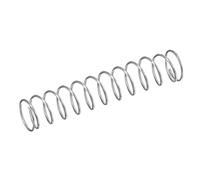 sourcing map Ressort de Compression 10pcs en Acier Inoxydable 304, 10mm OD,0.7mm Fil Dimension,9mm Comprimé Longueur,50mm Libre Longueur,11.8N Capacité de Chargement Argenté