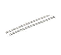 sourcing map Ressort de Compression 1mmx10mmx305mm 304 Acier Inoxydable Argenté 2pcs