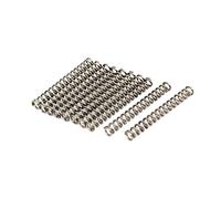 sourcing map Ressort de Compression 1mmx6mmx50mm 304 Acier Inoxydable Argenté 10pcs