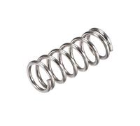 sourcing map Ressort de Compression 304 Acier Inoxydable 10 mm OD,1.2mm Fil Dimension,13.75mm Comprimé Longueur,25mm Libre Longueur,30N Capacité de Chargement Argenté 10pcs