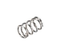 sourcing map Ressort de Compression 304 Acier Inoxydable 10mm OD,1.2mm Fil Dimension,8.25mm Comprimé Longueur,15mm Libre Longueur,30N Capacité de Chargement Argenté 10pcs