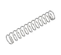 sourcing map Ressort de Compression 304 Acier Inoxydable 18mm OD,1.6mm Fil Dimension,50mm Comprimé Longueur,100mm Libre Longueur,66.4N Capacité de Chargement Argenté 5pcs