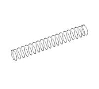sourcing map Ressort de Compression 30pcs en Acier Inoxydable 304, 5mm OD,0.4mm Fil Dimension,9mm Comprimé Longueur,35mm Libre Longueur,2N Capacité de Chargement Argenté