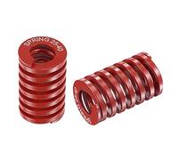 sourcing map Ressort de Compression Moule 25mm OD 40mm Longueur Libre 65Mn 1225N Capacité Chargement Rouge 2Pcs