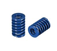 sourcing map Ressort de Compression Moule Estampage Spirale Charge Légère 16x25mm Long Bleu 2Pcs